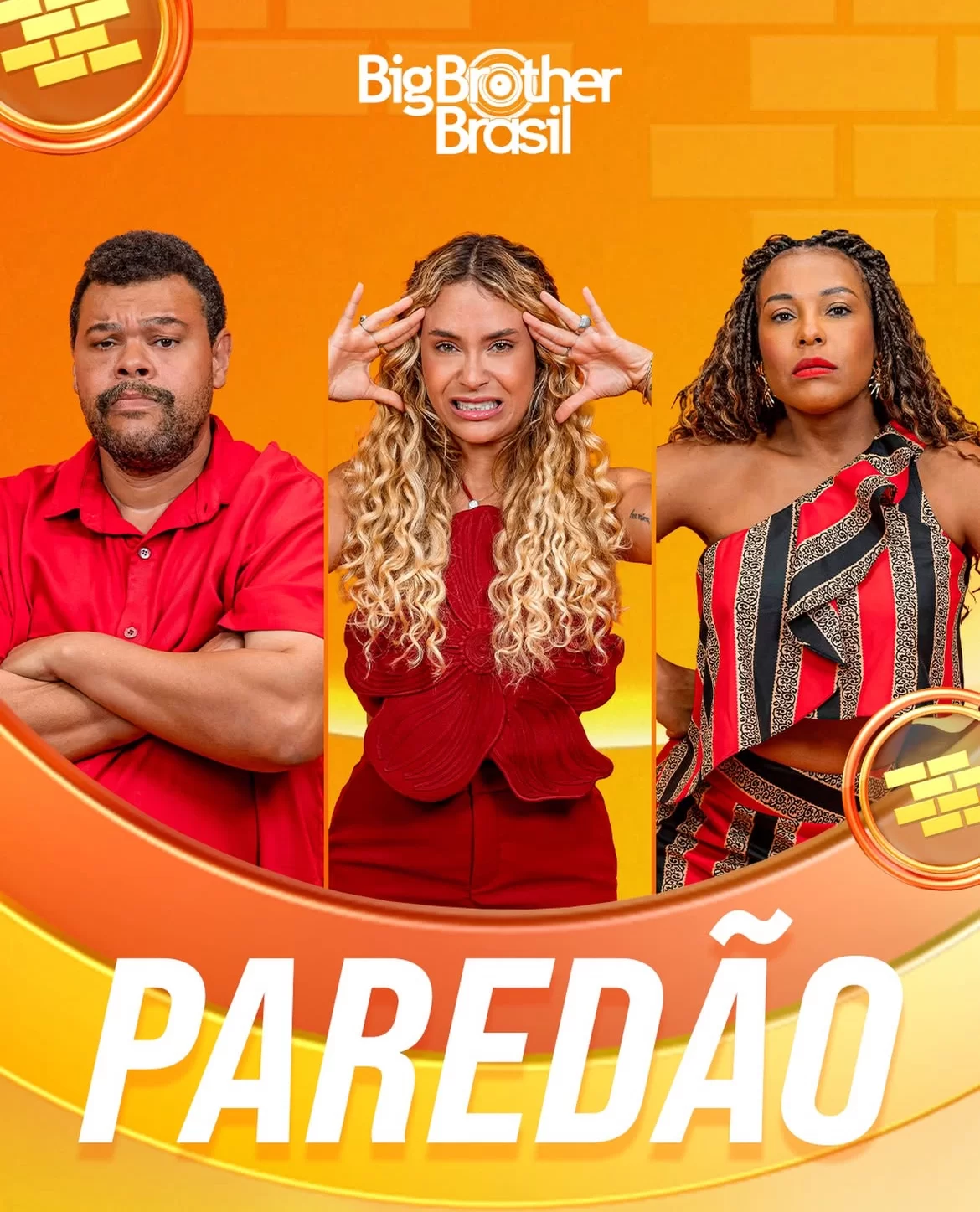 Babu Santana, Sarah Andrade e Sol Vegas estão no quarto paredão do BBB