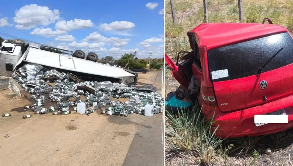 Instrutor de beach tennis m0rre após colisão frontal com caminhão na CE-386, no Crato
