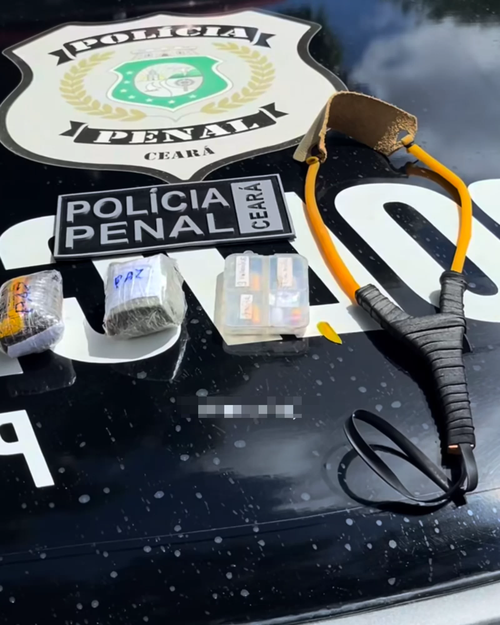 Homem é pres0 por arremesso de dr0g4s com baladeira na Penitenciária do Cariri nesta segunda-feira (23)