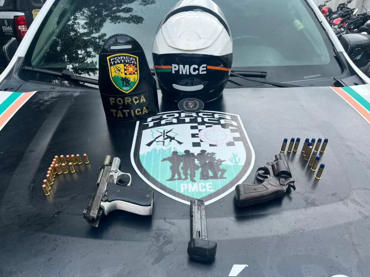 Polícia apreende duas arm4s de f0g0 no Residencial Caiçara, em Sobral
