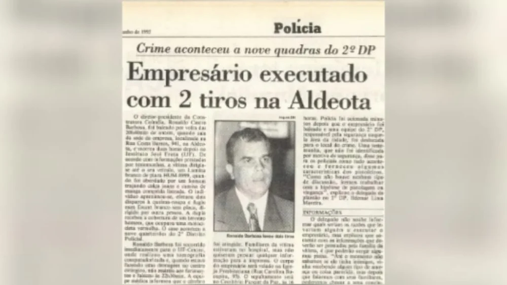 Idoso de 80 anos é preso por m0rt3 de dono da Construtora Colmeia, em Fortaleza, mais de 30 anos após o cr1m3