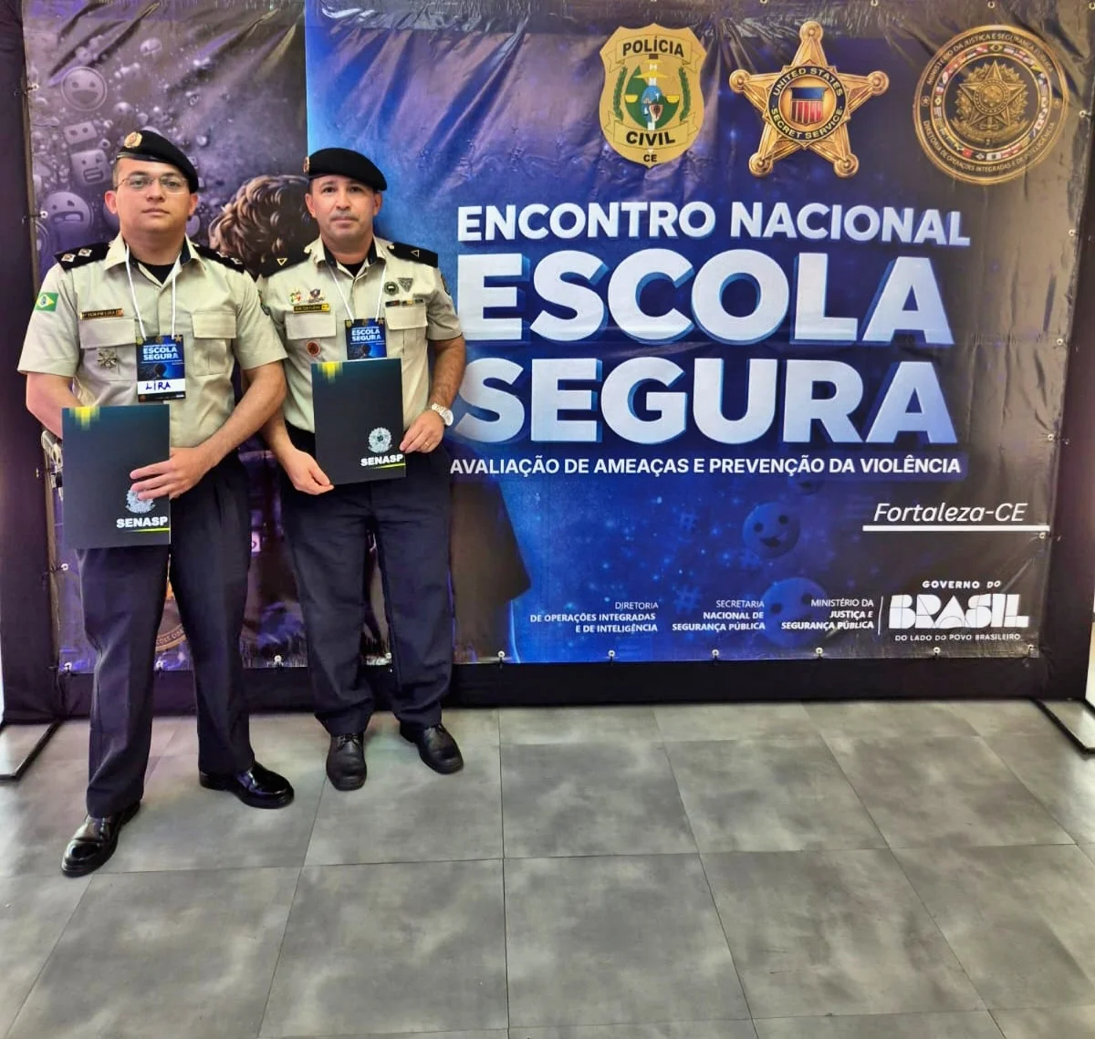Tenentes da COPAC participam de Encontro Nacional Escola Segura 2026 em Fortaleza