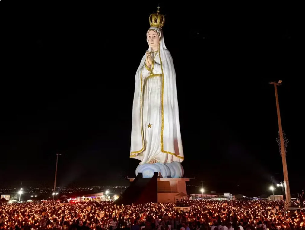 Maior imagem de Nossa Senhora de Fátima do mundo terá programação especial no Ceará nesta terça (13)