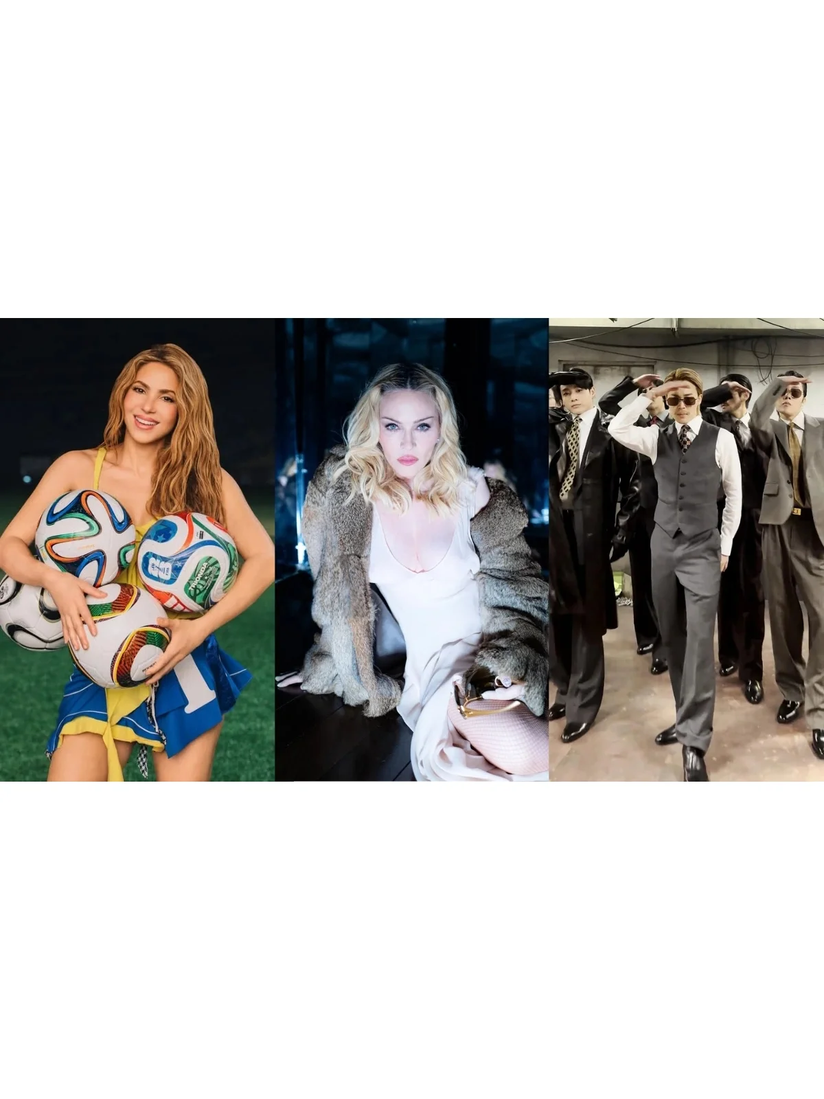 Madonna, Shakira e BTS farão primeiro show do intervalo da final da Copa do Mundo de 2026