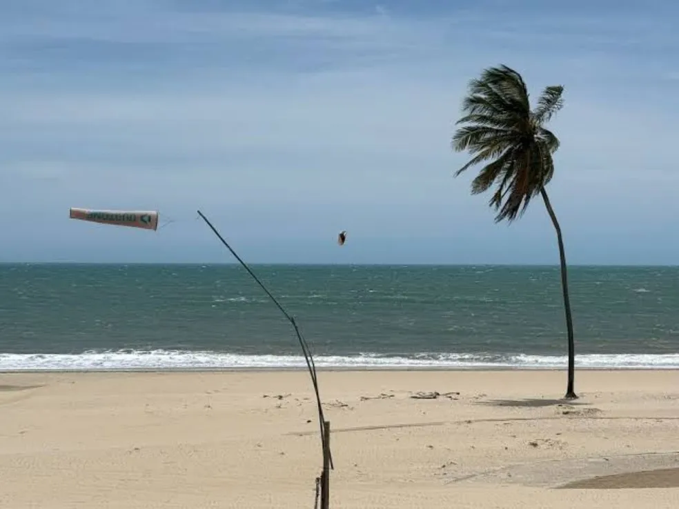 Ceará registra ventos de até 68 km/h e Funceme emite alerta