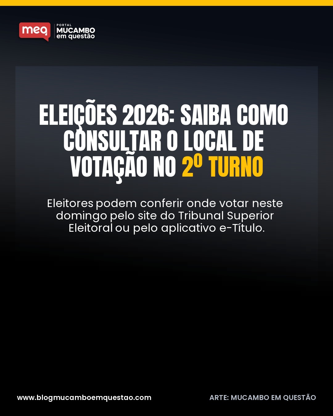Eleições 2026: saiba como consultar o local de votação no 2º turno