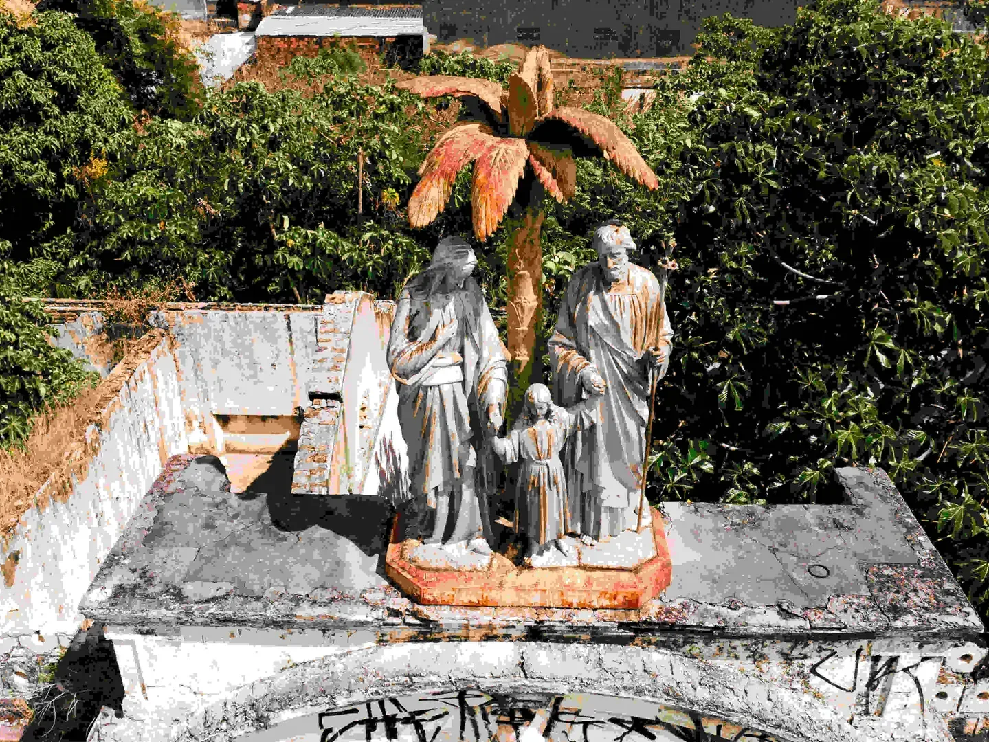 Estátua da Sagrada Família será instalada na entrada da Catedral de Fortaleza após restauração