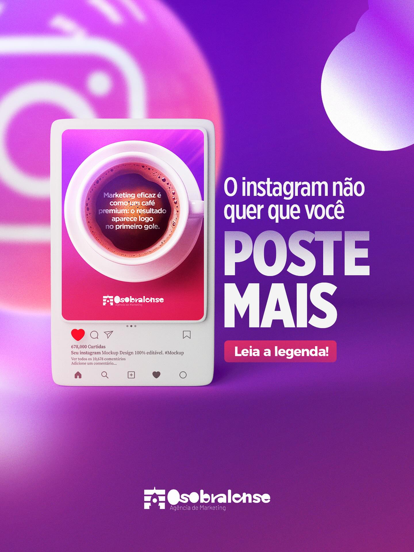 Você já ouviu falar que postar mais não significa vender mais? Pois é, o Instagram não quer apenas quantidade, ele valoriza conteúdo estratégico, relevante e bem planejado.

Quando você posta sem estratégia, é como jogar várias sementes em solo infértil: muito esforço, pouco resultado. Mas quando você posta com propósito, cada publicação se torna uma oportunidade real de conexão, engajamento e conversão.

Marketing eficaz é assim: não se trata de volume, mas de impacto. O segredo está em criar conteúdos que conversam com seu público, resolvem dores e despertam desejos.

Quer transformar sua presença digital em resultados consistentes? Então, comece a pensar menos em “quantidade de posts” e mais em estratégia de conteúdo.

#MarketingDigital #GestãoDeMídias #InstagramEstratégico #MarketingComPropósito