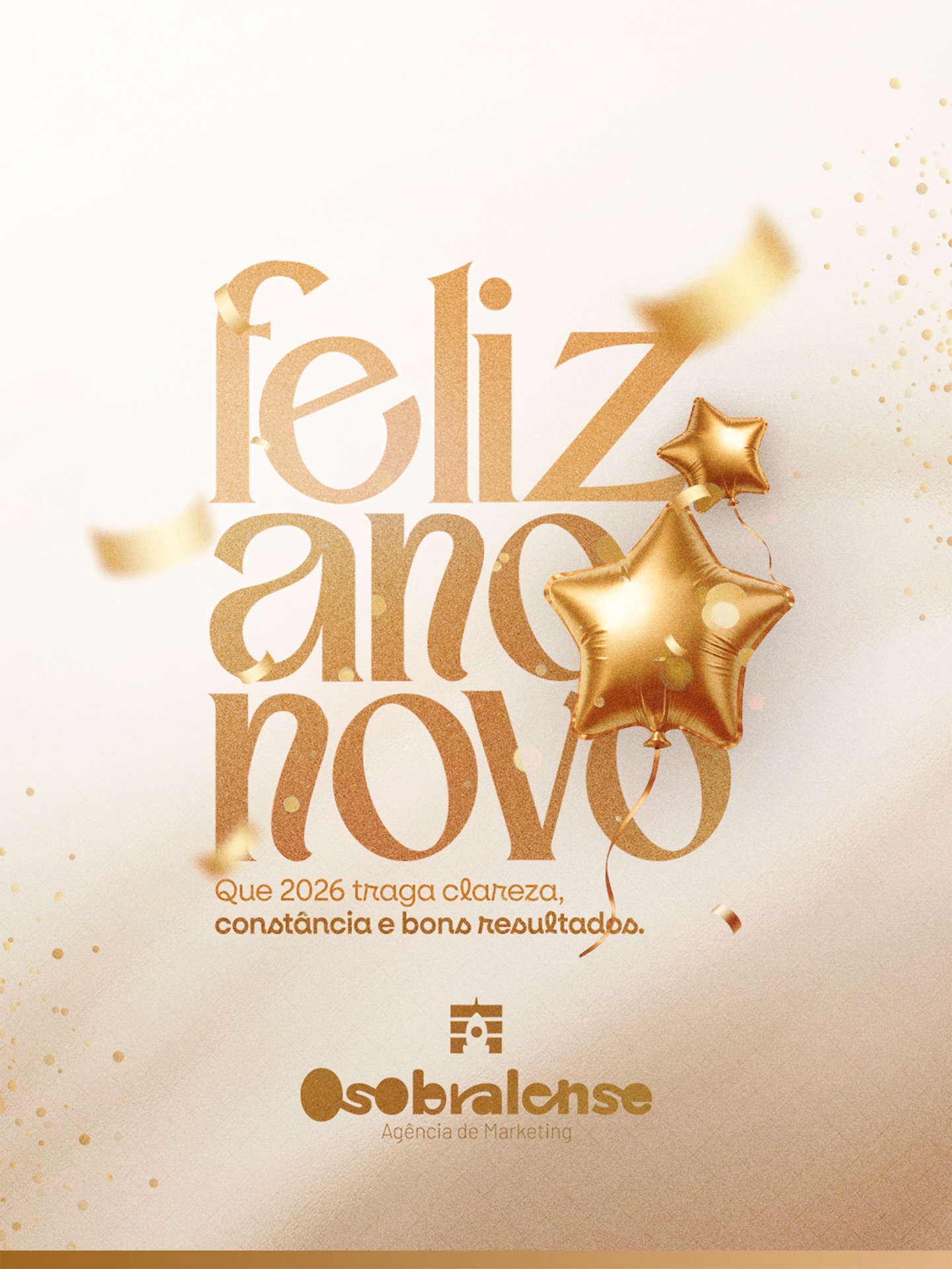 ✨ Feliz Ano Novo! ✨
2025 foi um ano incrível, cheio de desafios, resultados e muitas histórias construídas junto com cada cliente, parceiro e amigo que confiou no nosso trabalho. Obrigado por fazer parte dessa jornada! 🙌💛
Que 2026 venha com novos projetos, novas ideias, novas estratégias e muitas conquistas. Estamos prontos para evoluir ainda mais, criar experiências marcantes e levar sua marca para outro nível! 🚀📈
🎉 Feliz Ano Novo! Vamos juntos para um ano extraordinário!